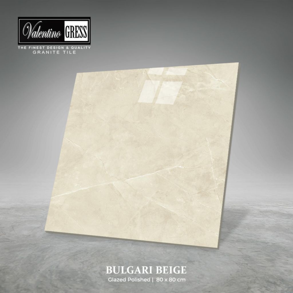 Granite 80x80 Valentino Gress Bulgari Beige | Glazed Polish | isi 3 PCS