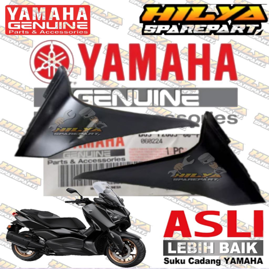 COVER SIDE BODY BAWAH SAMPING PIJAKAN KAKI XMAX CONNECTED HITAM DOFF ORIGINAL YAMAHA