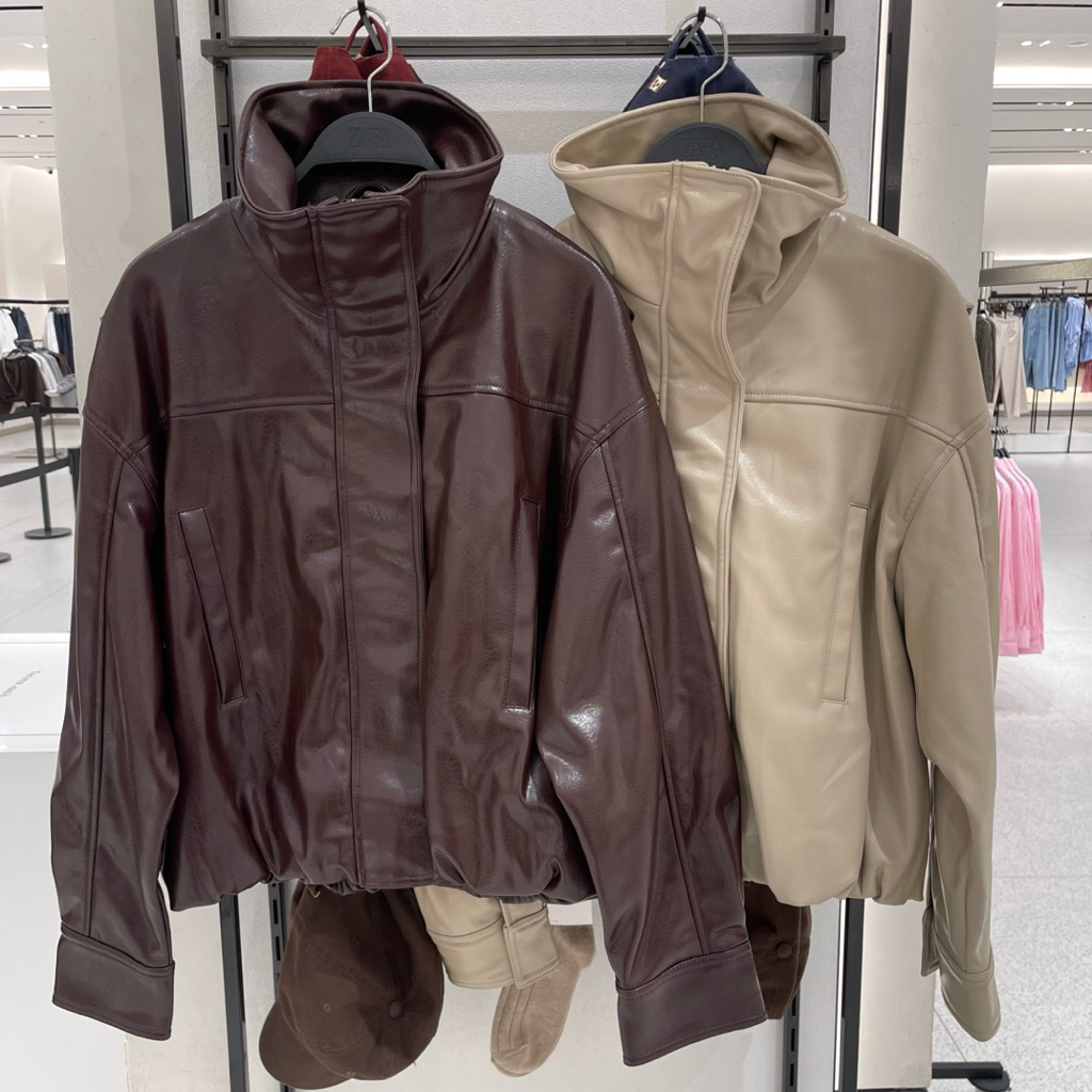 Jaket Leather ZARA Women Jastip (jasa titip)