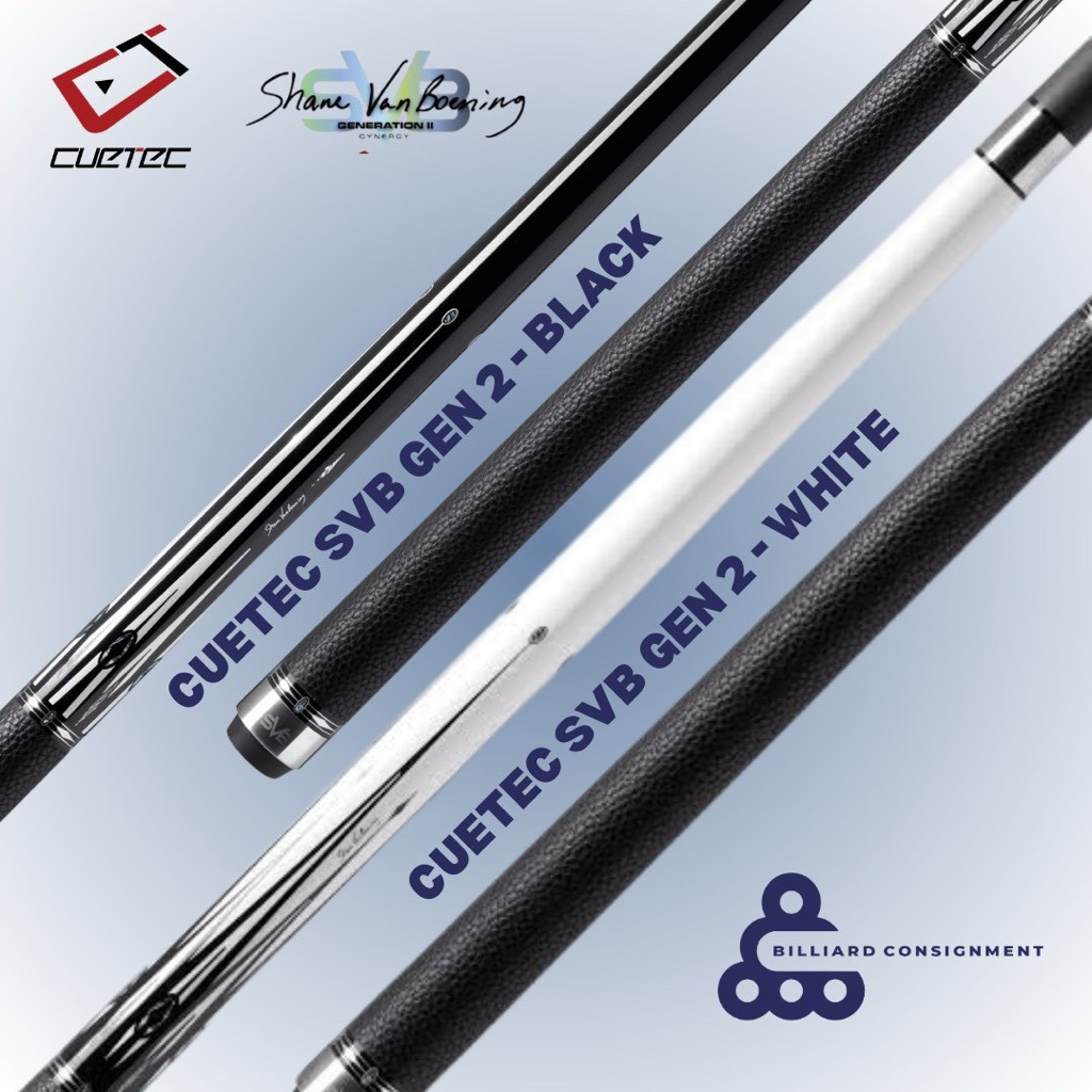 (PASTI ORI) Cuetec SVB Gen 2 - SVB Generasi 2 - SVB Inlay Abalone - Stick SVB Gen 2 - Stick Billiard