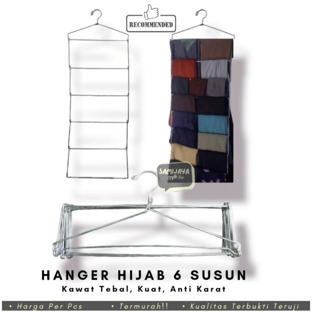 hanger hijab kawat gantungan jilbab