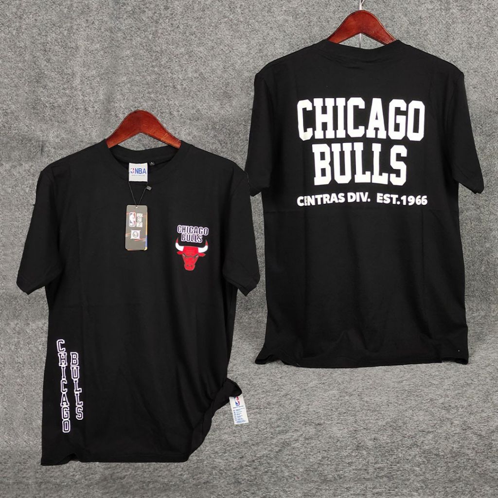 CHICAGO BULLS T-Shirt Branded Premium Kaos Distro Lengan Pendek 100% Cotton Combed 24S Bordir Aplika