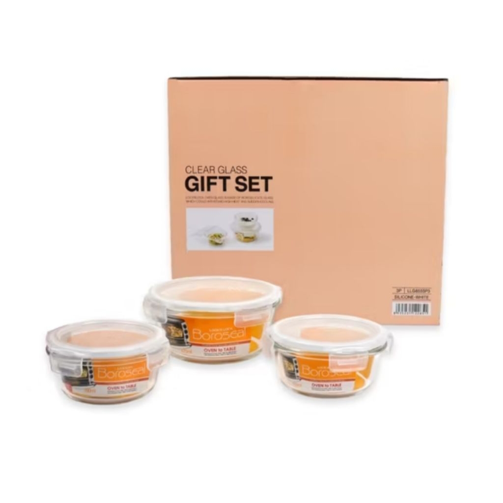 Lock n Lock Oven Glass Contanier Gift Set 3pcs