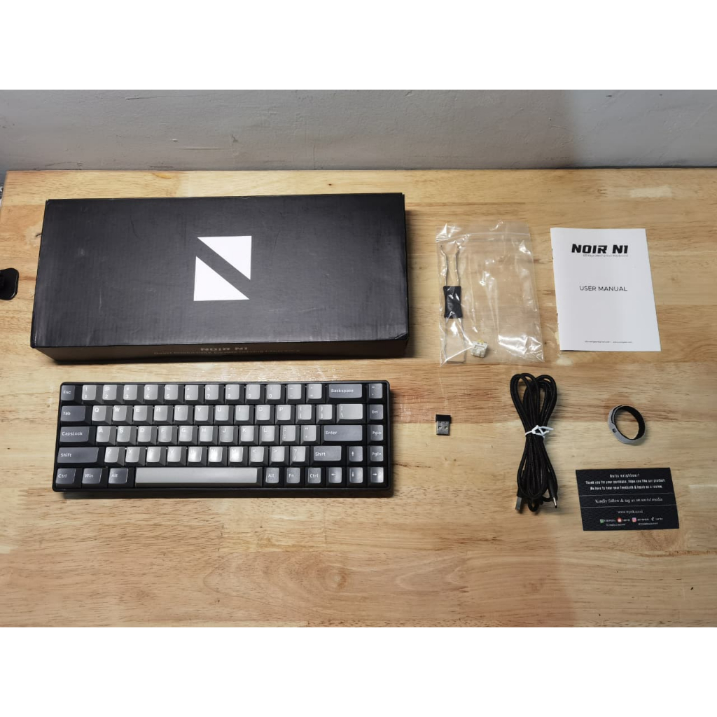 Noir N1 Pro Mechanical Keyboard Bekas Pribadi (Bonus Cover Akrilik + Tas Keyboard)