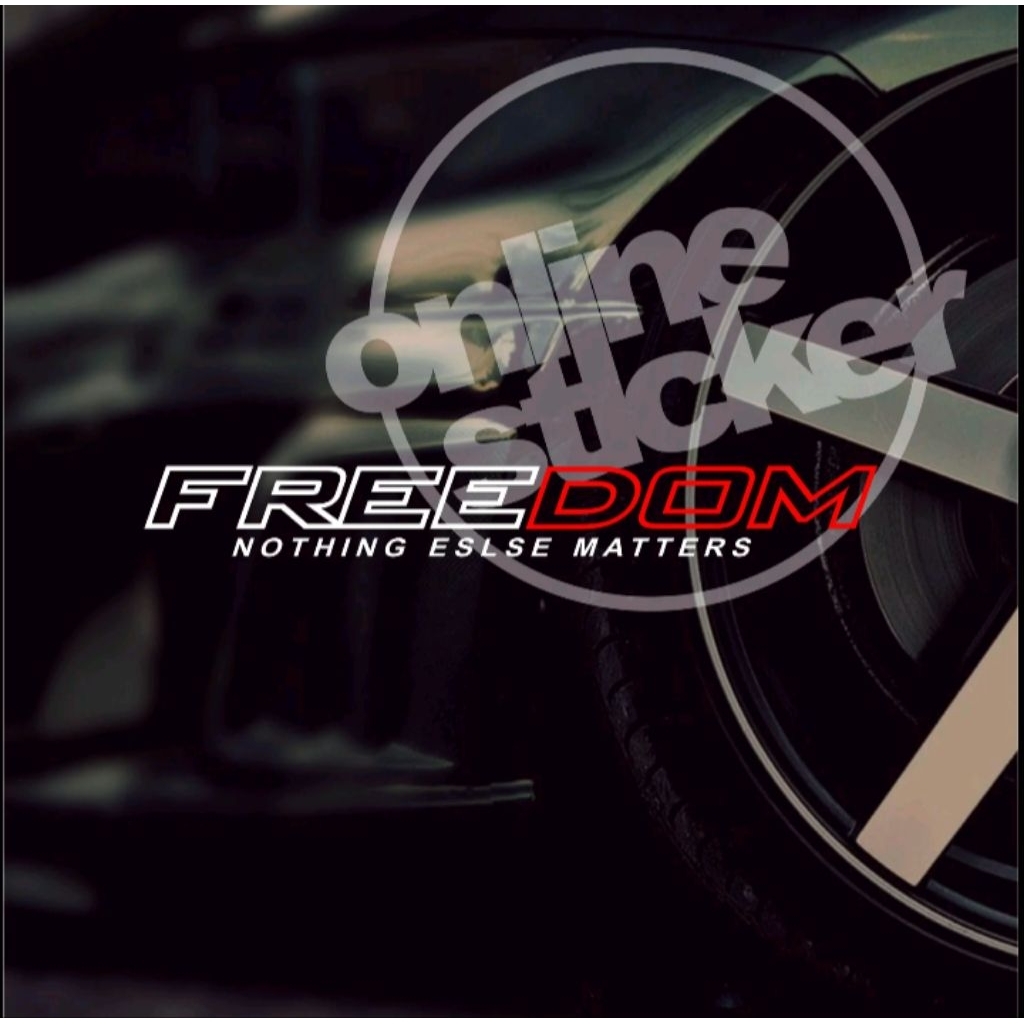 Sticker kaca mobil freedom stiker kaca depan belakang mobil truk pickup canter dll stiker kaca keren