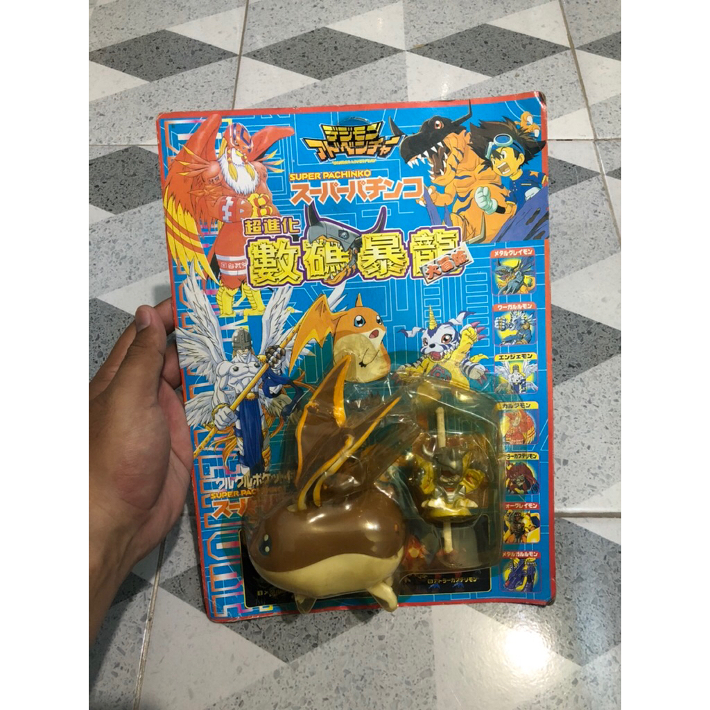 Mainan jadul digimon digivolving patamon to angemon bootleg