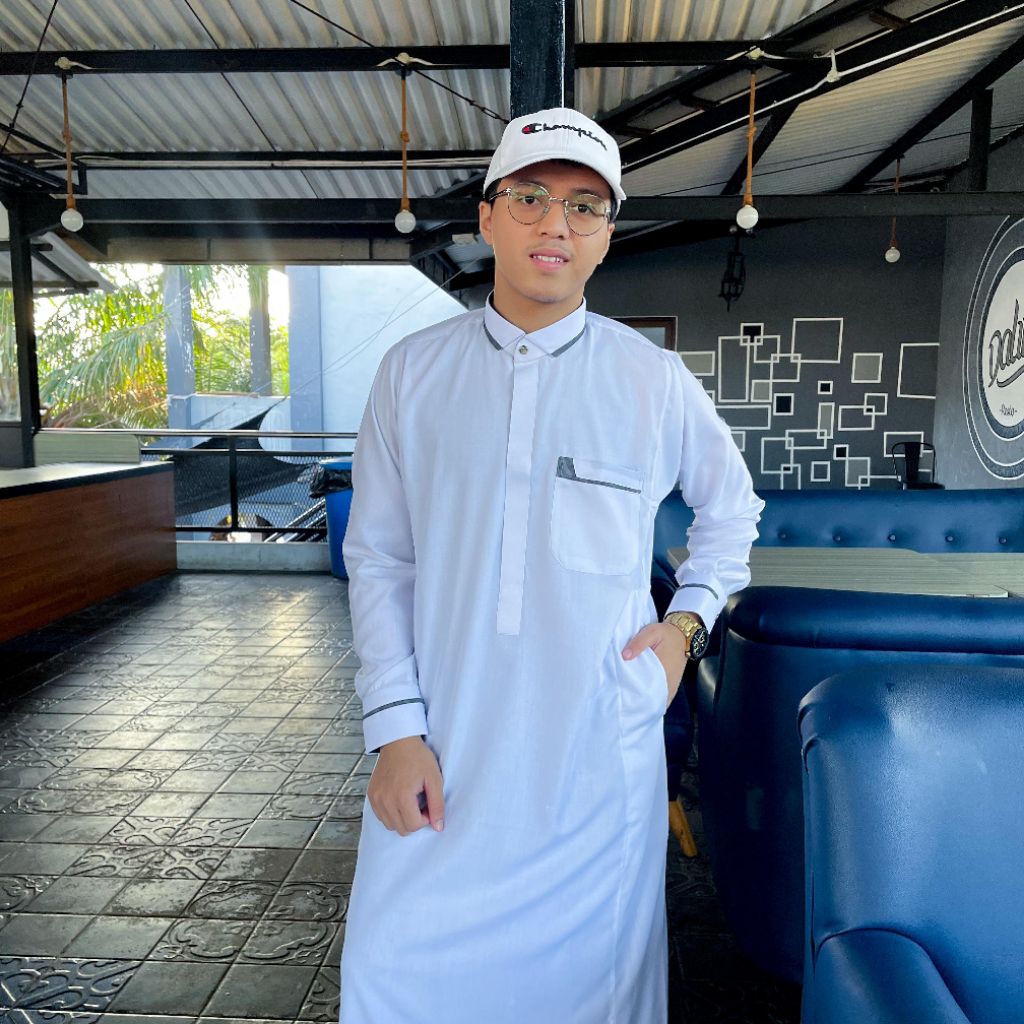 Gamis Putih Keren ll Maroom - bagus buat kumpulan, Yasinan, sholawatan DLL