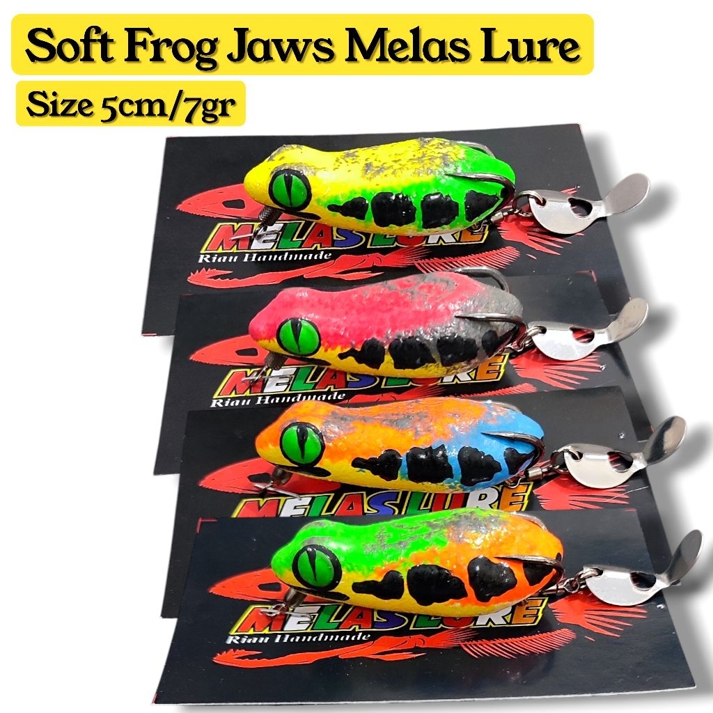 SOFT FROG JAWS MELAS LURE. sf rasa jaws. lure casting gabus. lure casting haruan