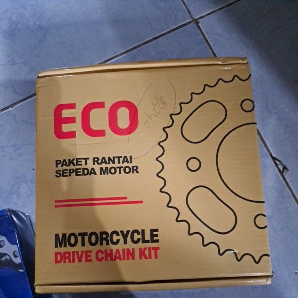 Paket Rantai Sepeda Motor Eco Murah (Honda New Megapro) Motorcycle Drive Chain Kit