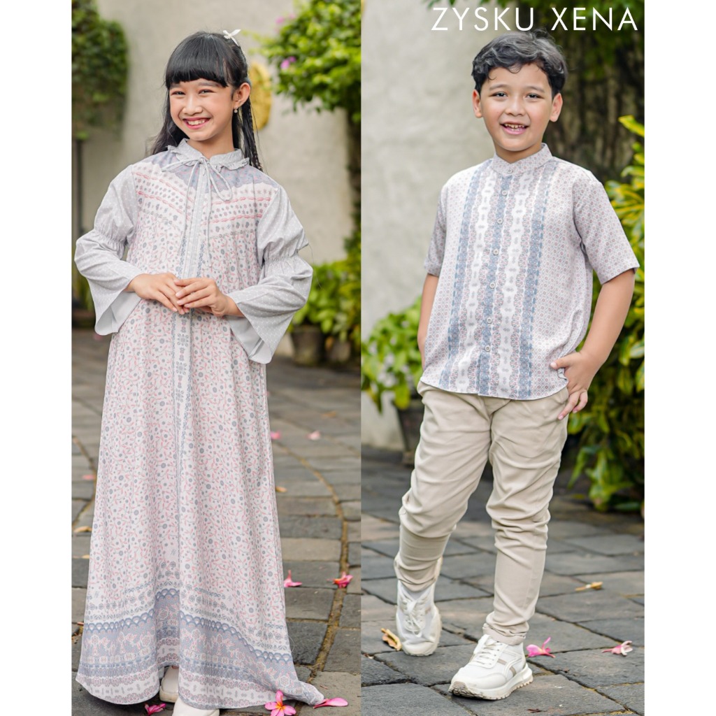 Zysku Xena | Sarimbit Anak 2026 | Samira Dress Anak & Koko Anak - Oasis | Raya Lebaran