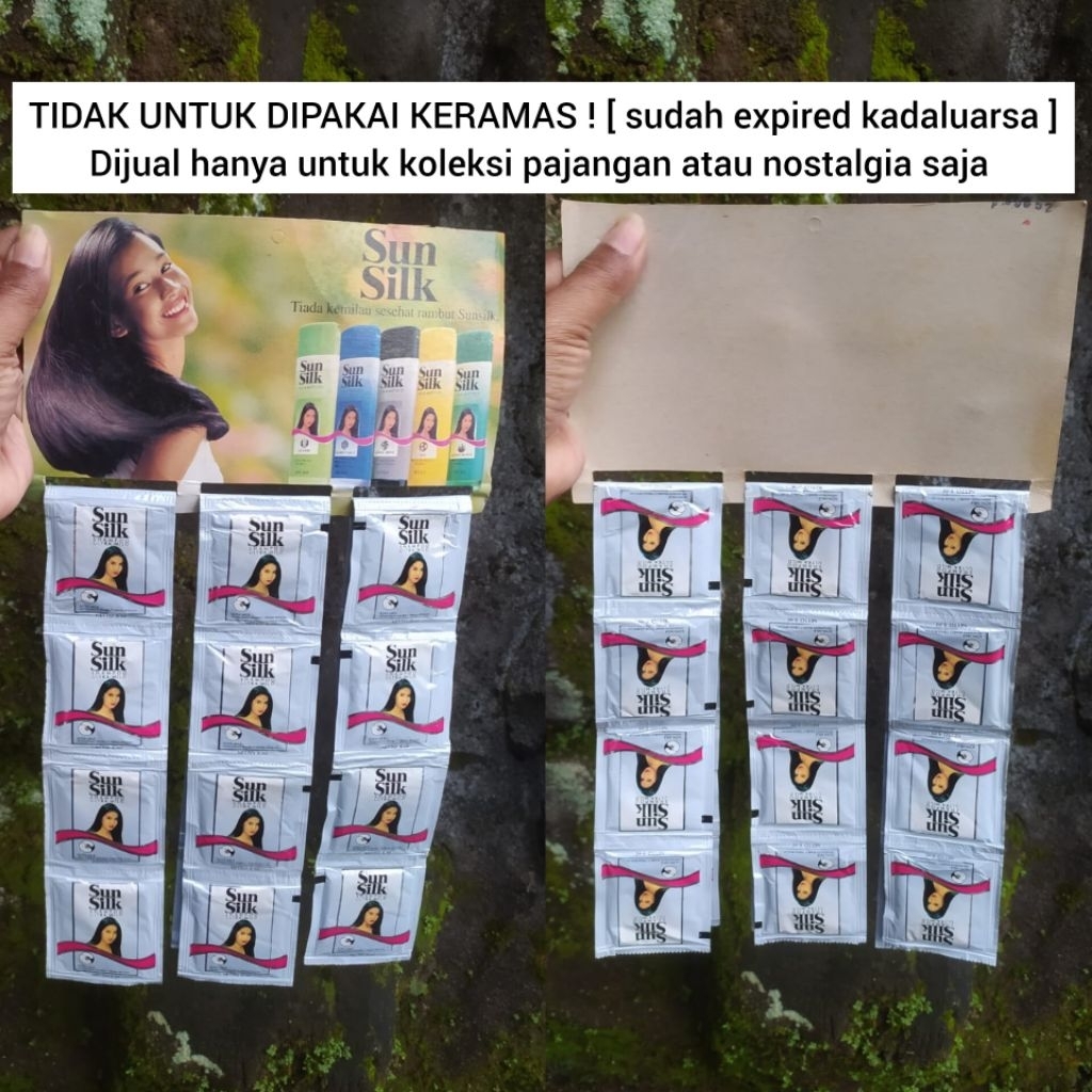 [ TIDAK UNTUK DIPAKAI ] KOLEKSI PRODUK JADUL SHAMPOO SUNSILK LAWAS TAHUN 1995an ORIGINAL HANYA UNTUK
