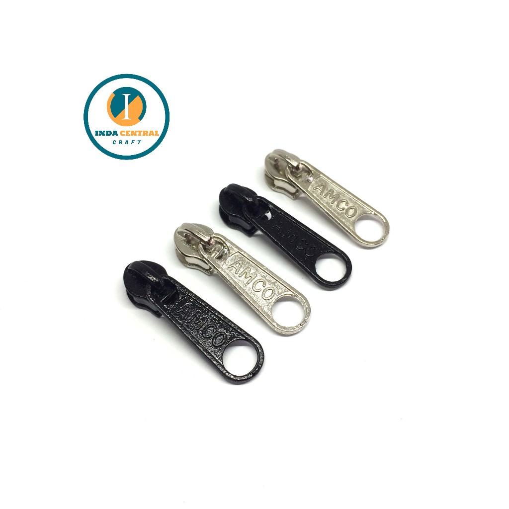 KEPALA RESLETING ZIPPER TAS AMCO NO 3 COIL ISI 100 PCS