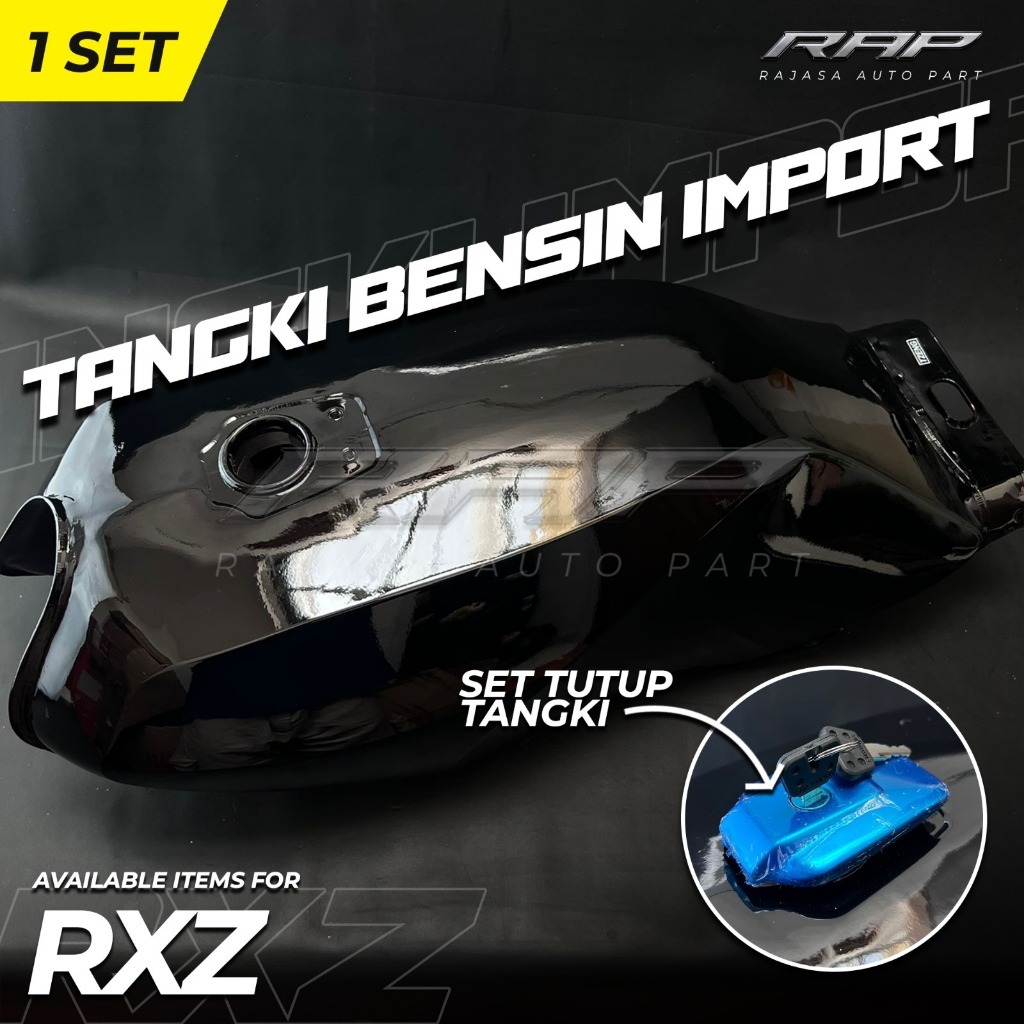 TANGKI BENSIN RXZ RZR CATALYZER/TENGKI RXZ RZR CATALYZER FUEL TANK RXZ HITAM COPY ORIGINAL TZENGG
