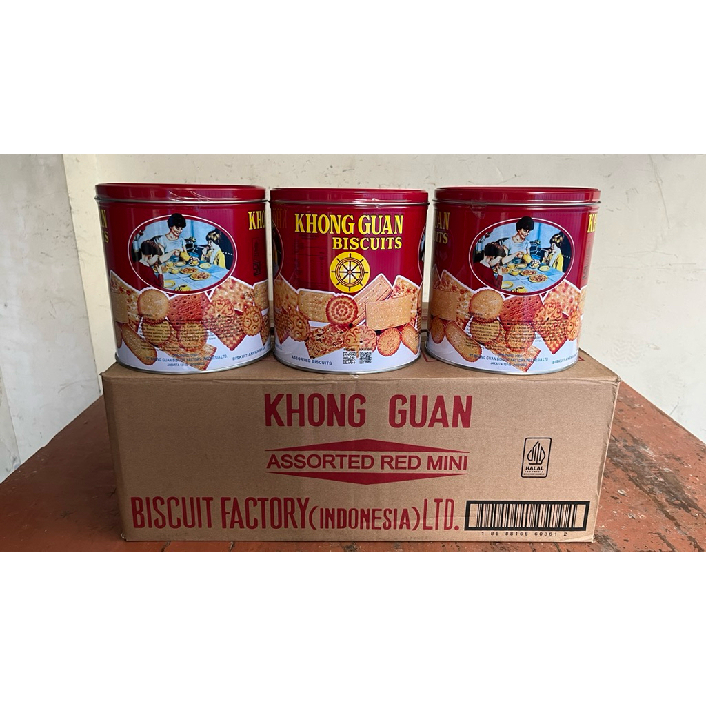 Khong Guan biskuit assorted red family 650 gr