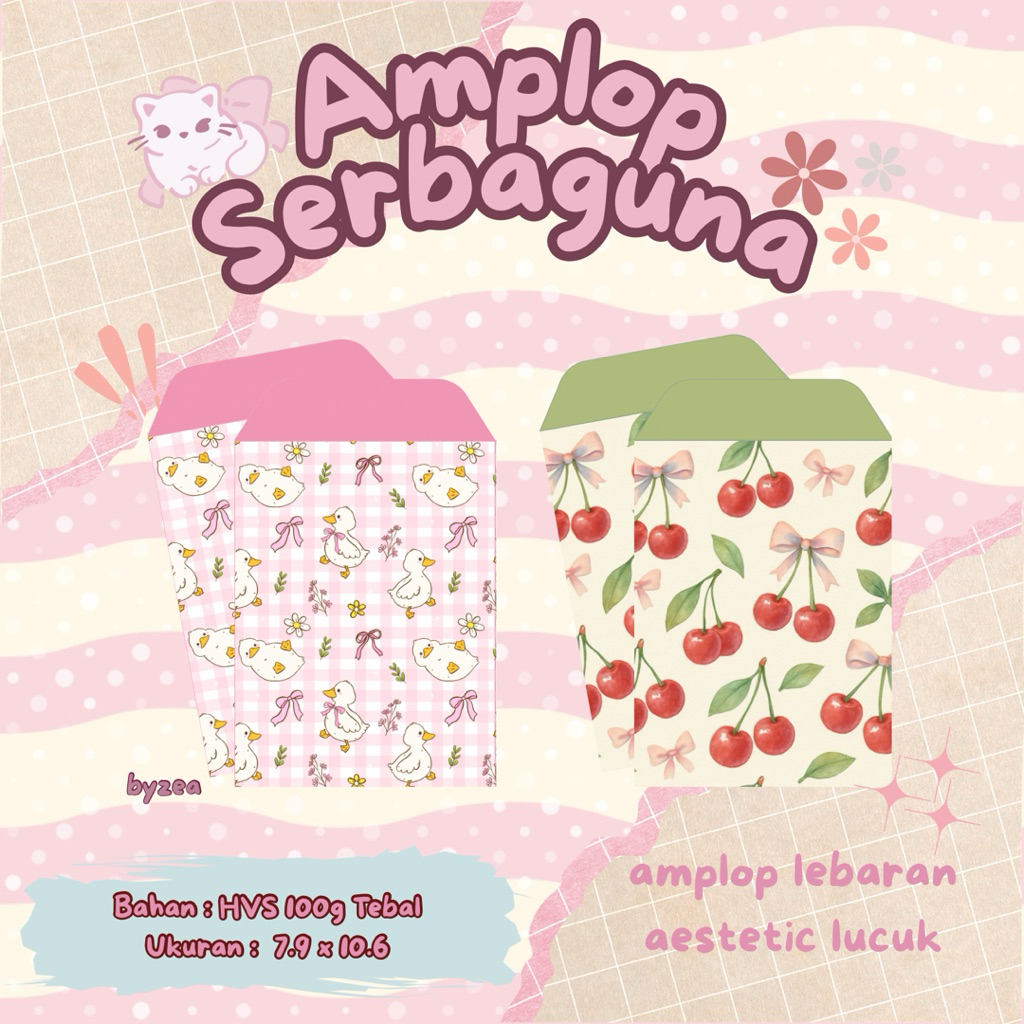 MinjuStuff - Amplop Serbaguna | Amplop Lebaran | Amplop Aestetic | Amplop Lucu Aestetic | Amplop Leb