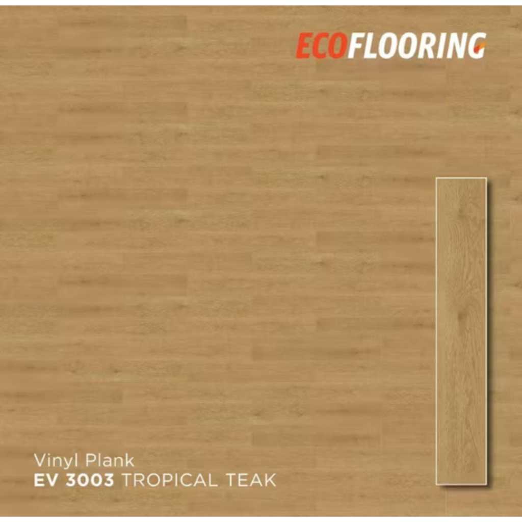 ECO Lantai Vinyl serat kayu tebal 3mm by TACO - Harga per dus (isi 24 lbr) cover 3,34m²2