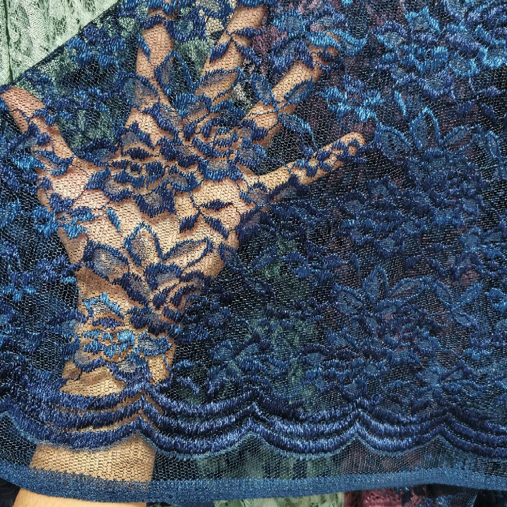 kain brokat tile lace - Harga/0,5m - kain brokat meteran - kain brokat premium - bahan brokat import