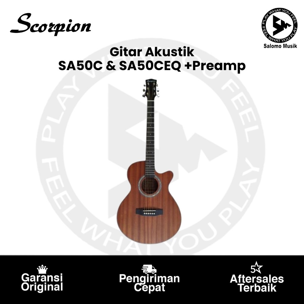 Gitar Akustik Scorpion SA50C Series Original Varian