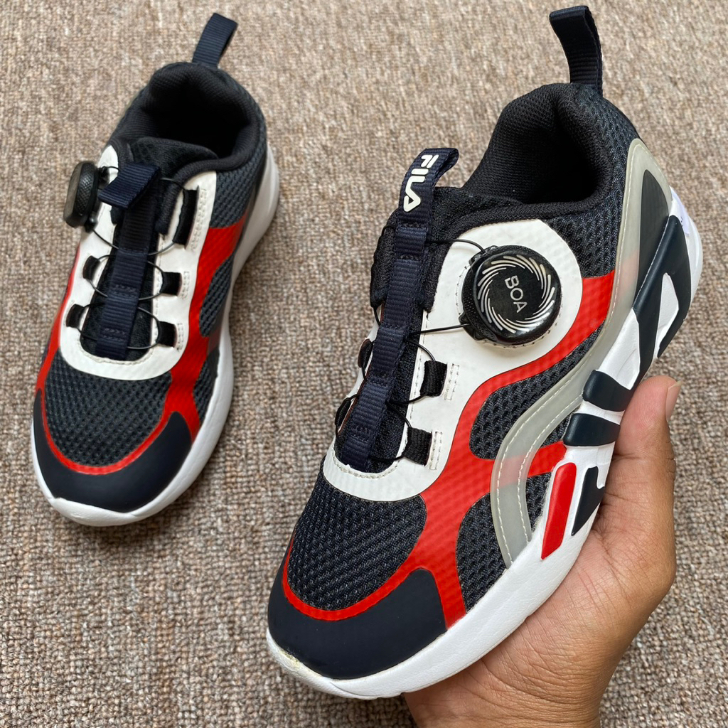 Sepatu FILA Low Running BOA System Size 32 Insole 20 cm