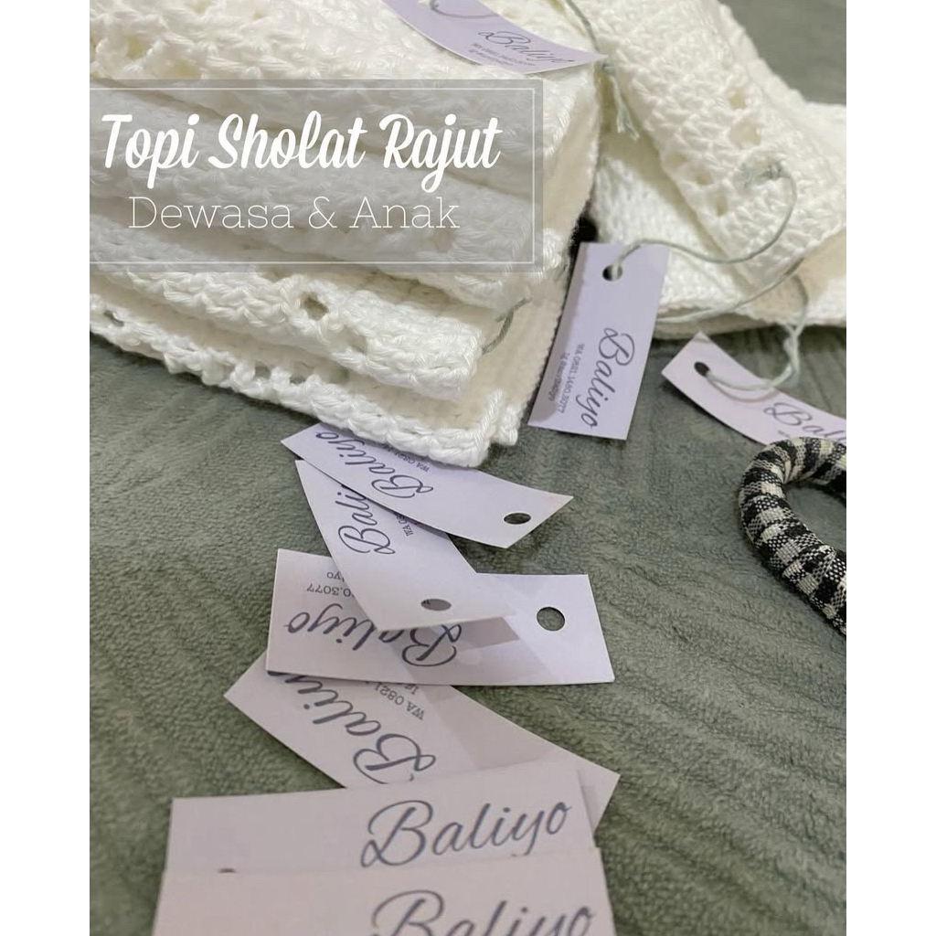 Topi Sholat Rajut Handmade