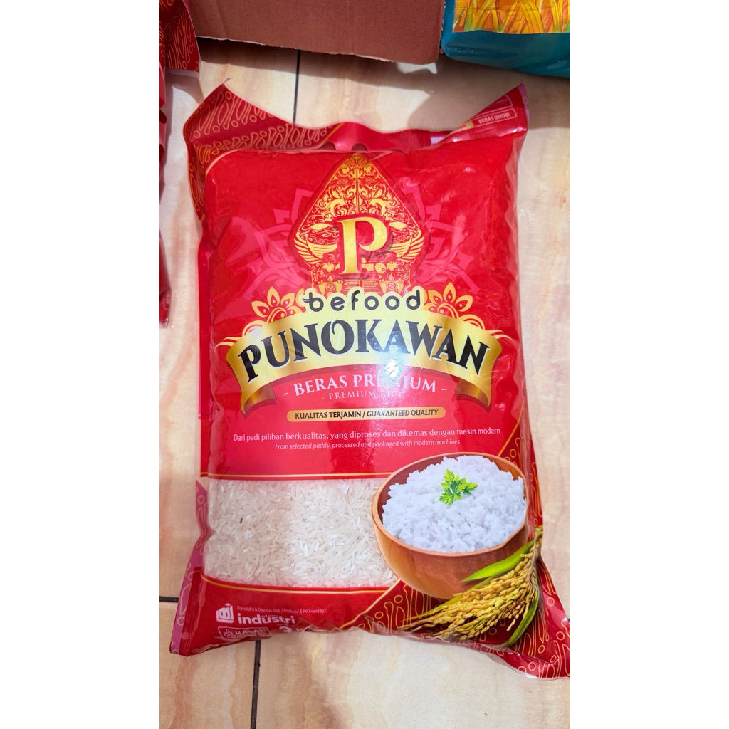 BERAS PREMIUM 3Kg BEFOOD PUNOKAWAN