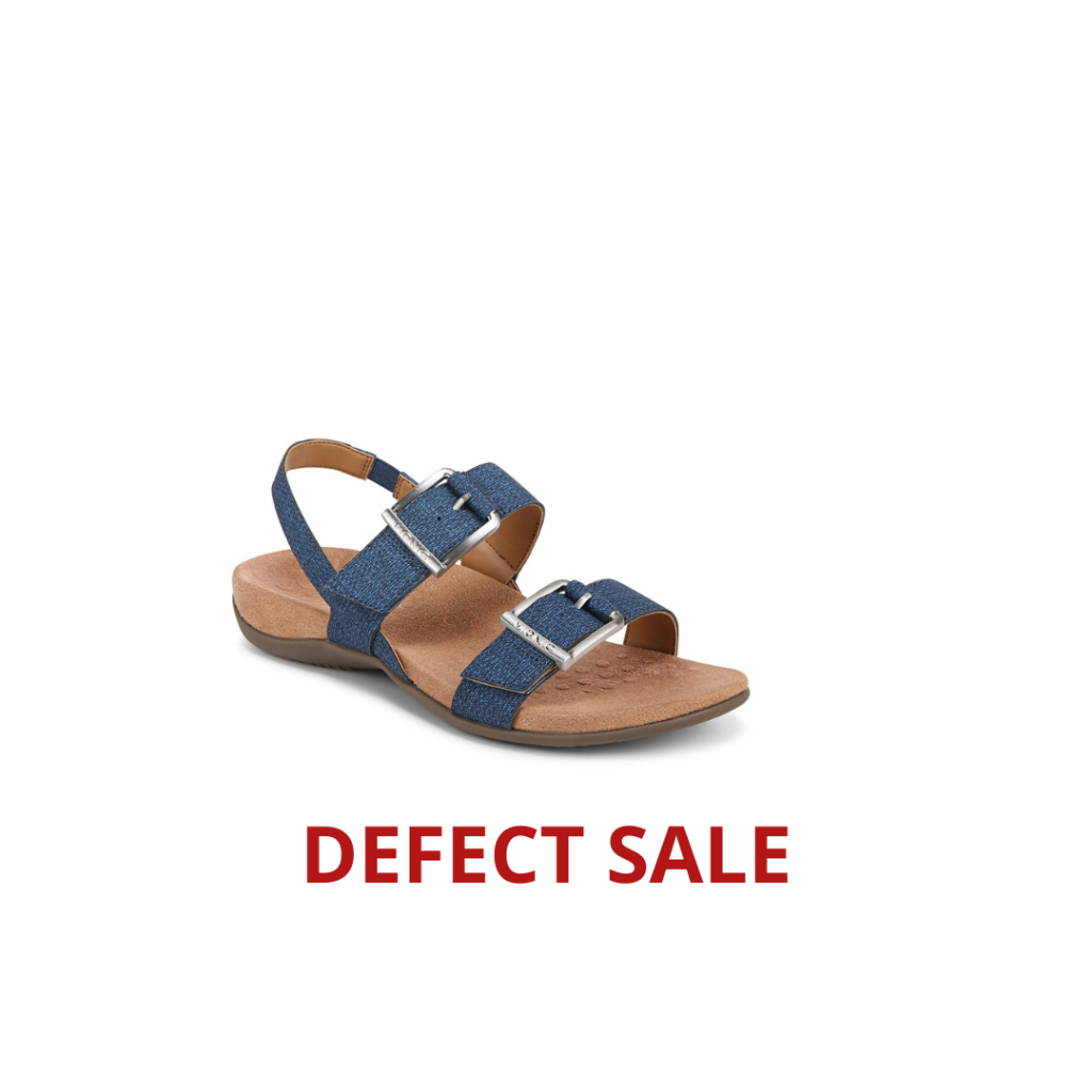 Vionic Defect Reese Denim Sandal Wanita