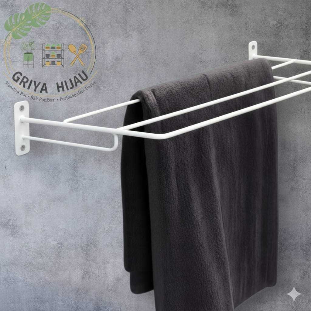 Gantungan handuk 3 susun / Rak Sajadah 3 susun / gantungan handuk tempel dinding