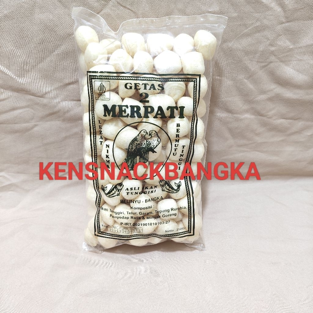 Getas Kerupuk 2 Merpati Asli Ikan Tenggiri Khas Bangka - Snack Bangka - Cemilan Bangka