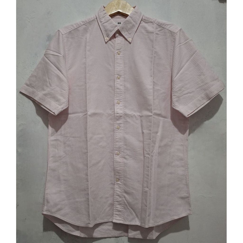kemeja stripe slimfit pria UNIQLO