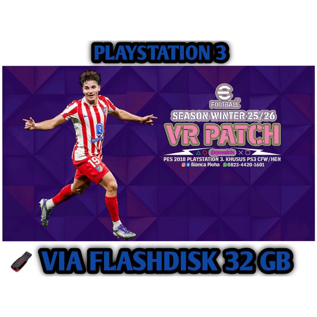 Game Bola PS3 eFootball VR PATCH