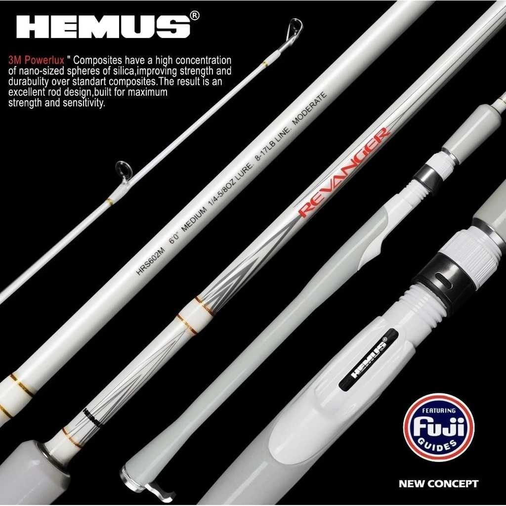 JORAN SPINNING HEMUS REVANGER 180CM 8-17LB CARBON HOLLOW FUJI