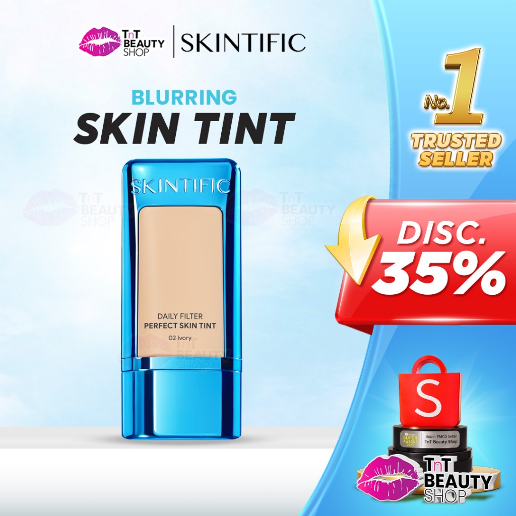 SKINTIFIC Perfect Coverage Blurring Skin Tint Make Up Matte Skin Tinted Foundation | TnT Beauty Shop
