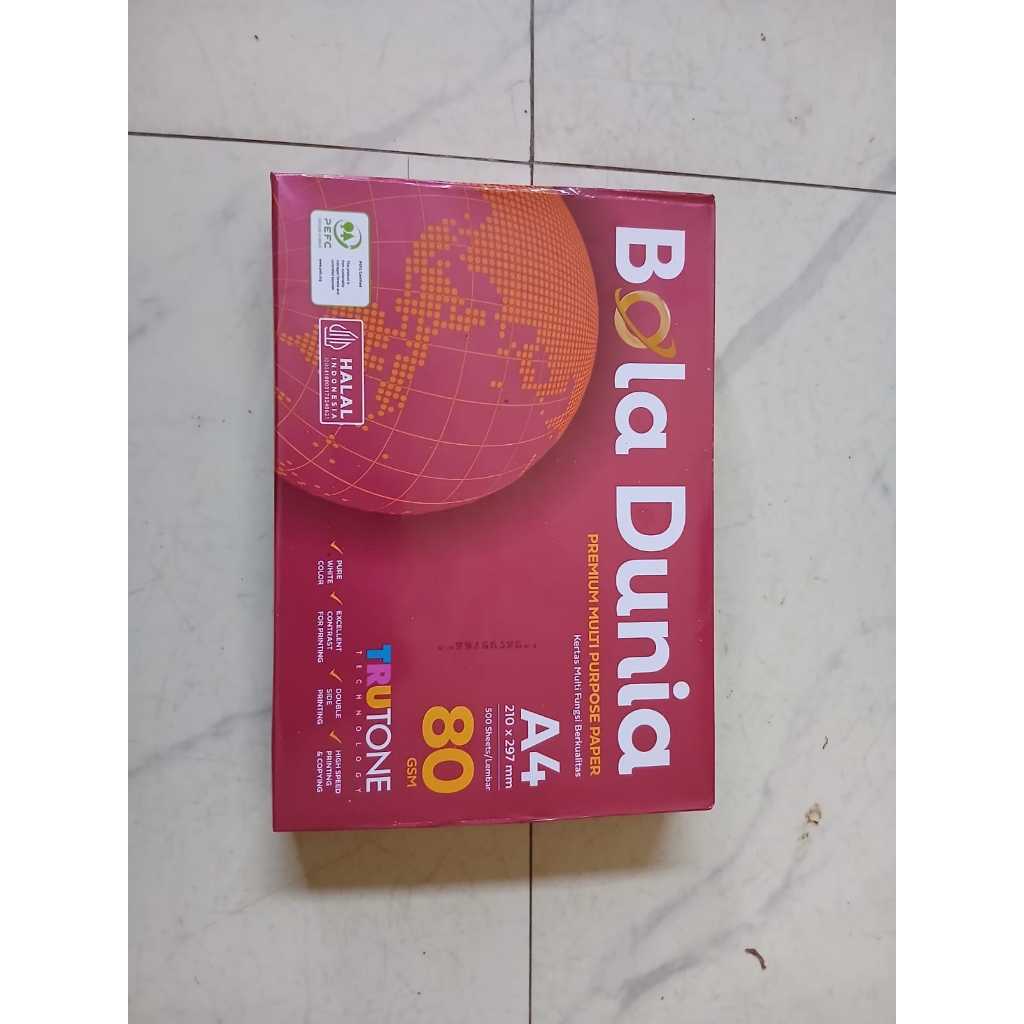 Bola Dunia Copy Paper A4 80gsm (Kertas HVS / Fotocopy)