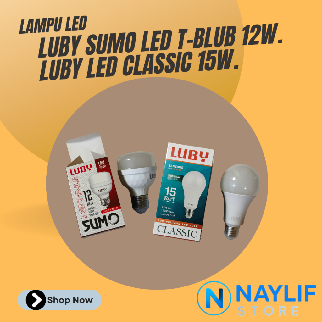LUBY SUMO LED T-BLUB DAN LUBY LED CLASSIC