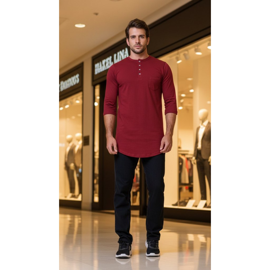 Kurta Kaos Basic Kaos Kurta Pakistan Kurta Pria Muslim Kaos Kurta Polos