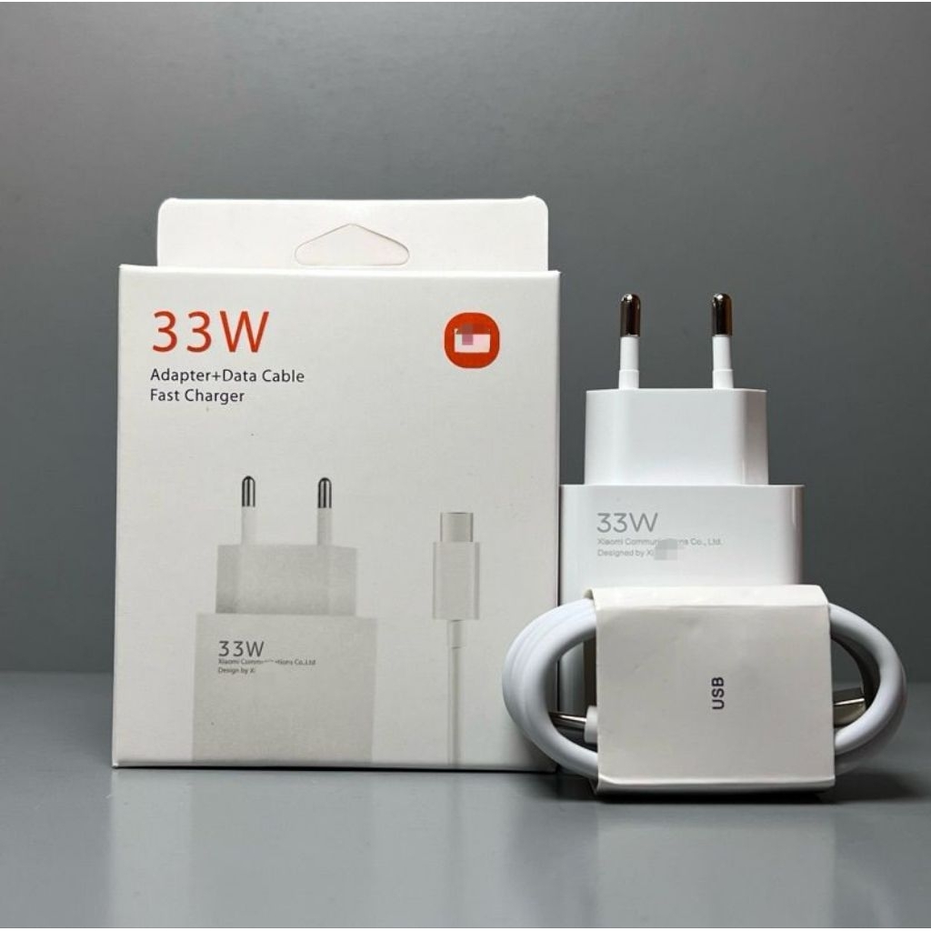 Charger Cas HP XIAOM POCO X3 X4 X5 / POCO M3 M4 M5 M6 / POCO F3 F4 F5 F6 TURBO FastCharging 33W