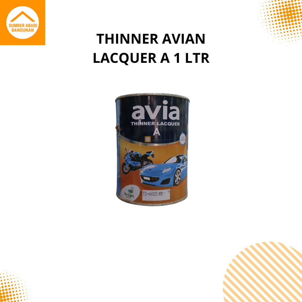 Avia Thinner A Lacquer 1 Liter Thinner Avian / Thinner Avia