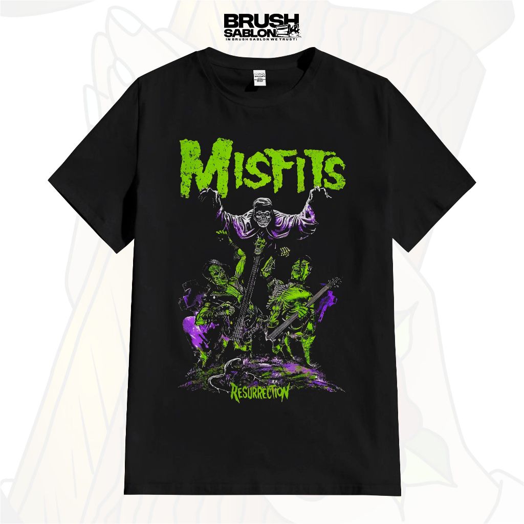 Kaos Misfits Resurrection Kaos Pria T-Shirt Misfits