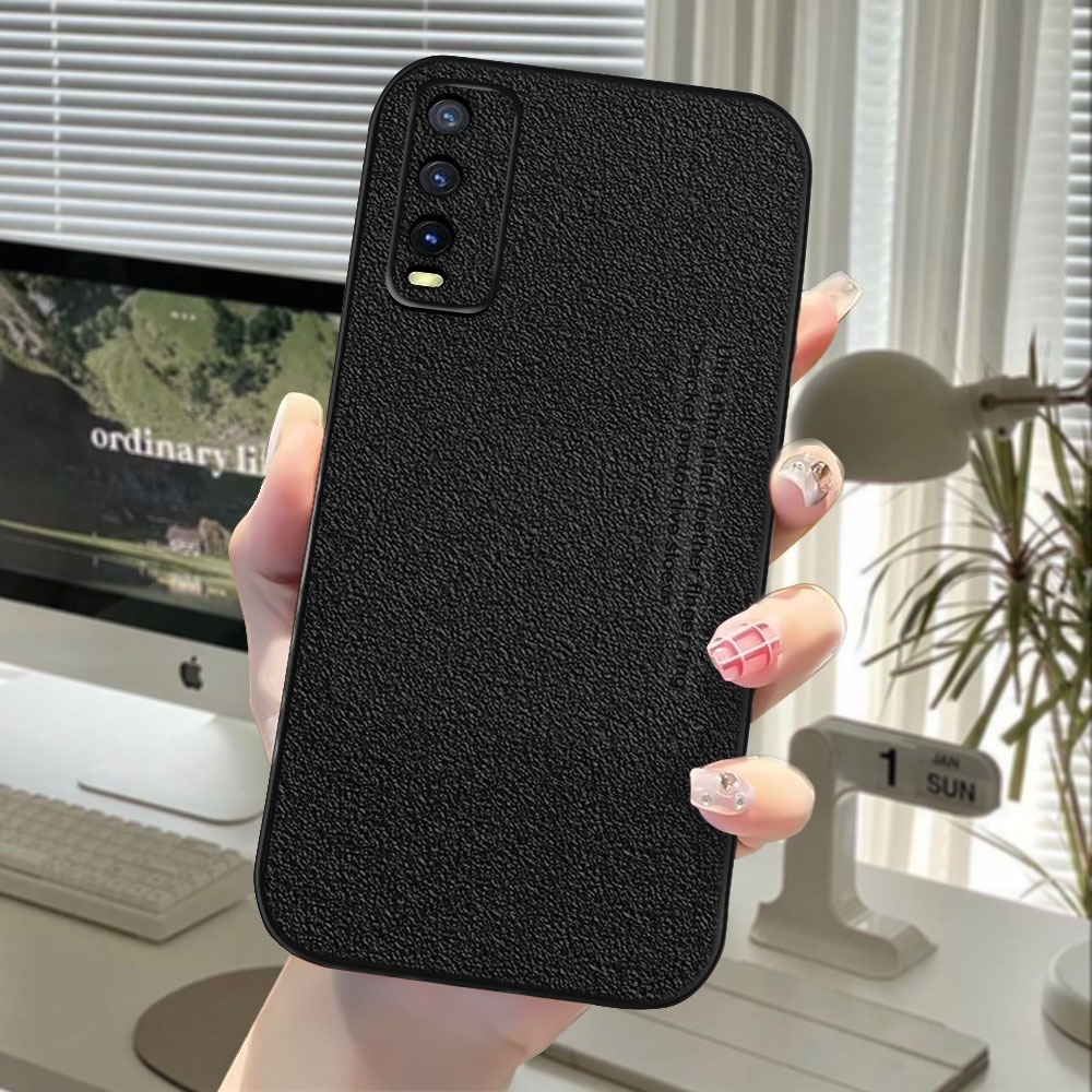 Promo Case Vivo Y20 Y20S Y20I Y12S Ultrathin Luxury Leather
