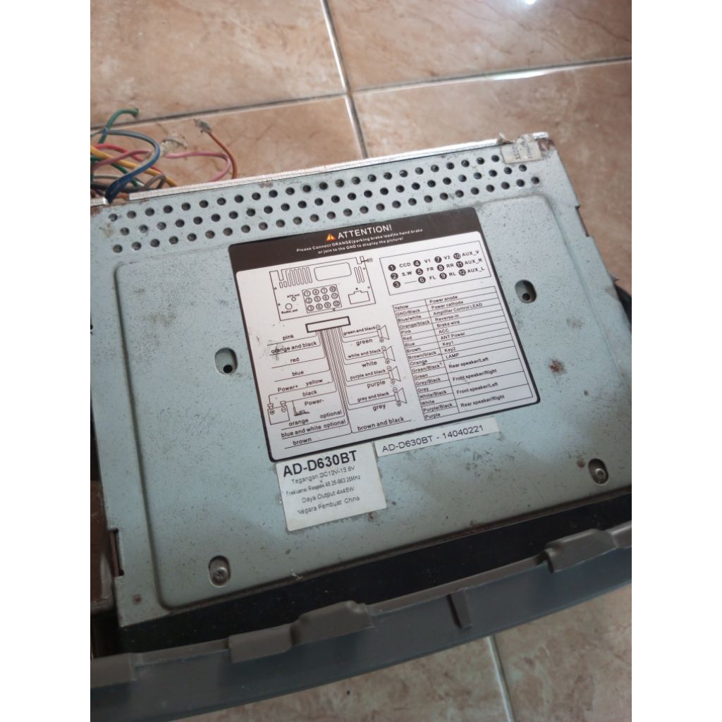 copotan ori head unit Ayla 2016