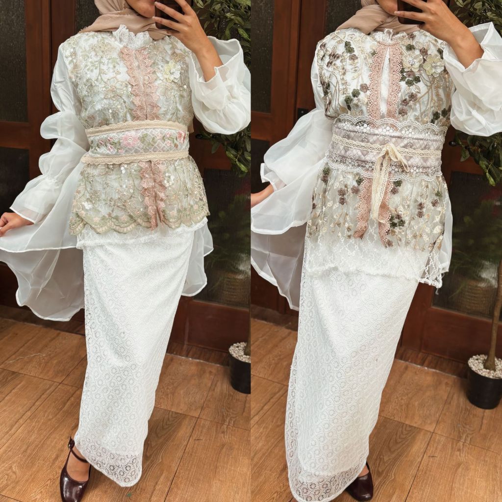 Beachylooks Atasan kebaya Raya Minny kebaya wisuda kebaya lamaran atasan kondangan baju simple elega