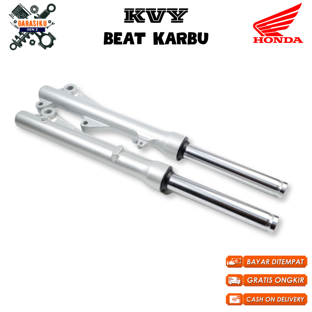 shock depan beat karbu - shock tabung beat karbu - sok tabung motor scoopy spacy - KVY original