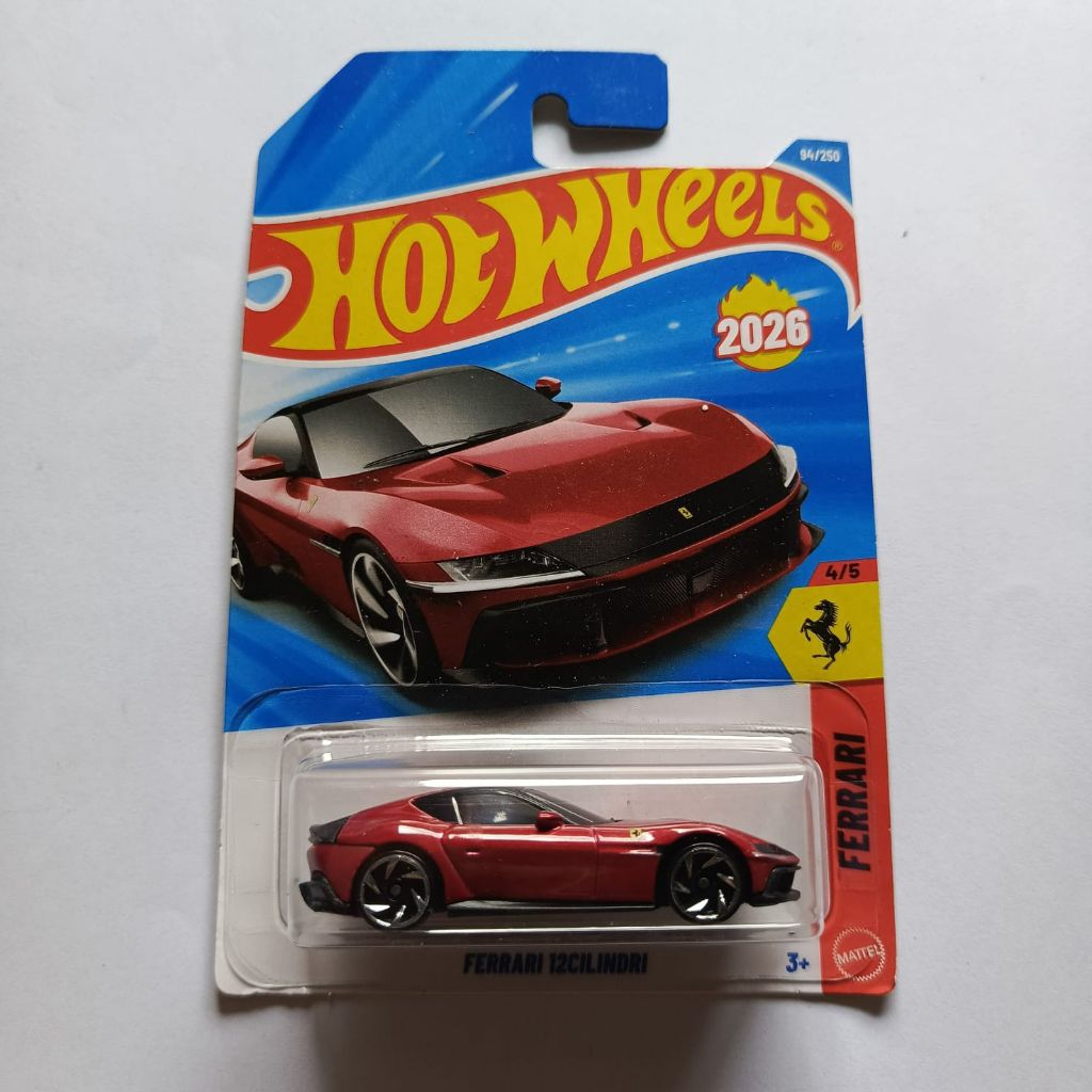 hot wheels hotwheels ferrari 12cilindri 12 cilindri merah