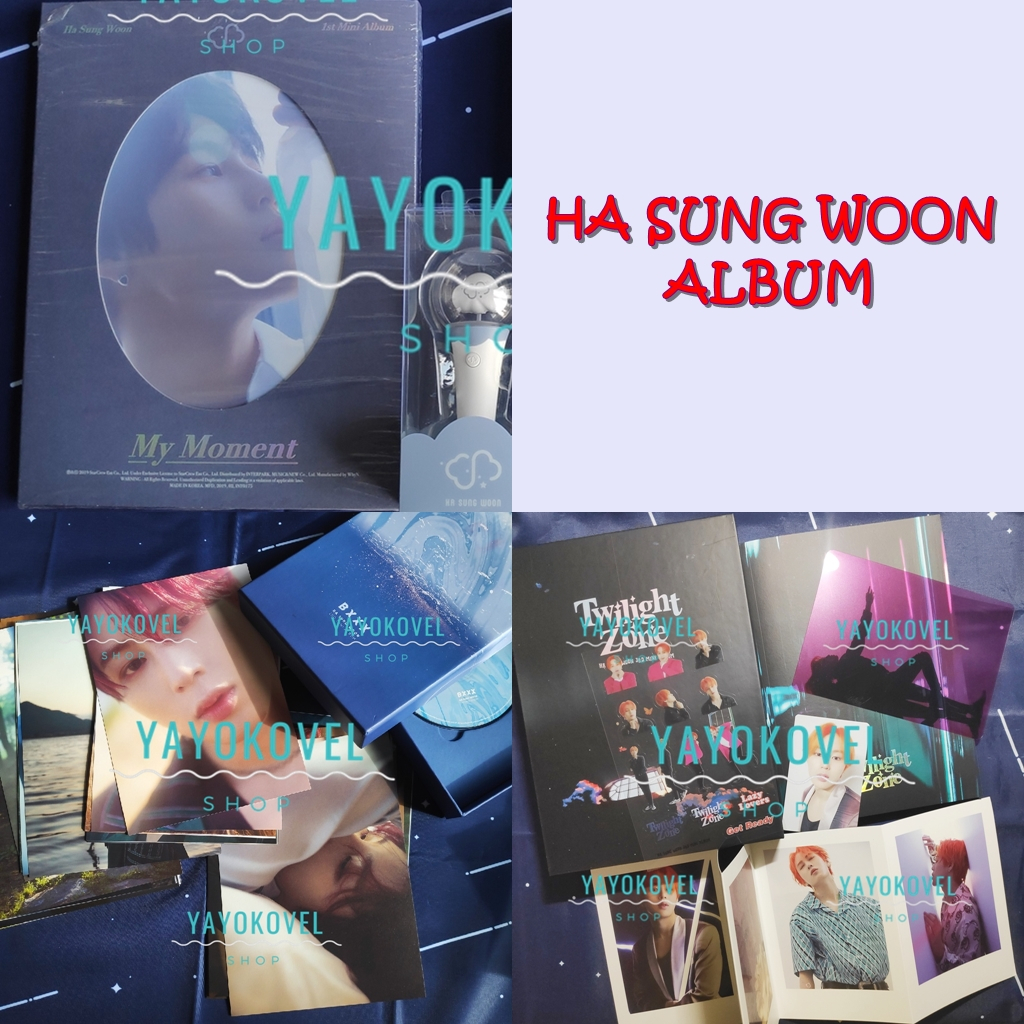 [READY] HA SUNG-WOON ALBUM - MY MOMENT - BXXX - TWILIGHT ZONE