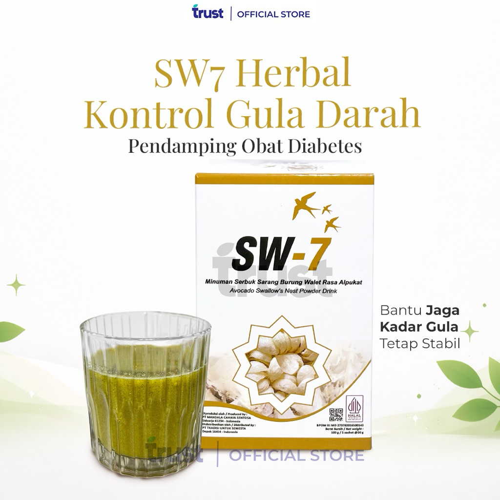 SW7 Minuman Sarang Burung Walet Premium / Kontrol Gula Darah / Pendamping Obat Diabetes Pria Wanita 