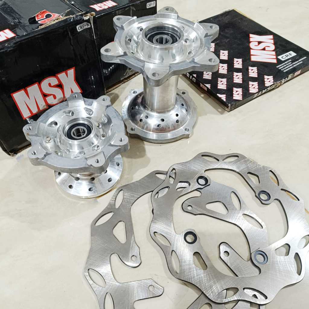 COD HARGA SATU PAKET Tromol Set MSX Hitam Chrome CRF 150 + Piringan - Tromol Honda Chrome CRF 150L 3