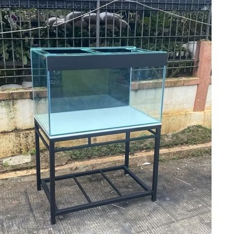 AQUARIUM KACA SET RAK UKURAN 100x60x60cm