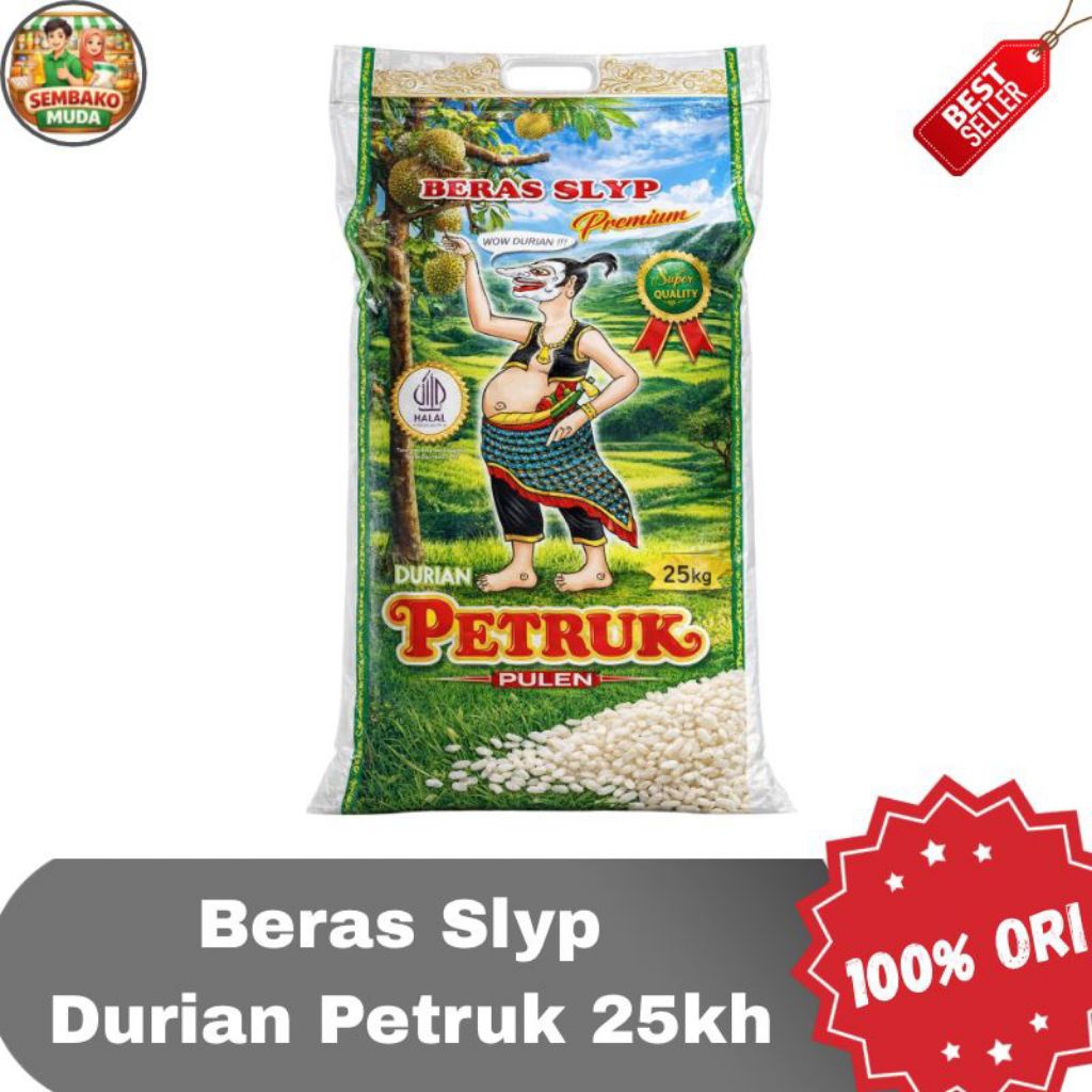 Beras Slyp Premium Durian Petruk 25 kg / Beras kualitas bagus premium 25kg