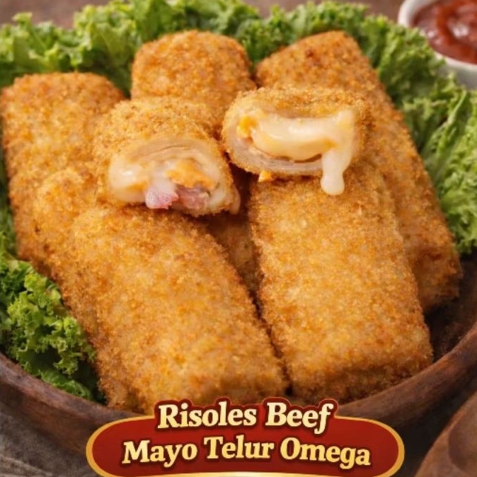 Risoles Beef Mayo Premium | Risol Mayones Telur Omega FROZEN Isi 5