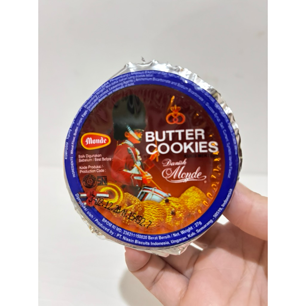 MONDE CUP ICEBOX & BUTTER COOKIES - 27gr 1 cup